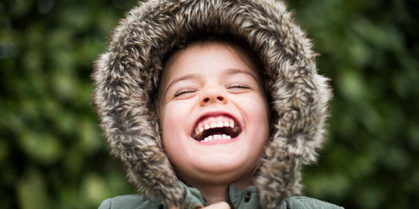 Child in fur jacket